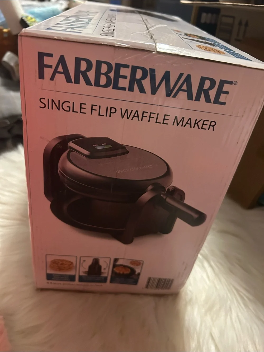 Farberware Black Flip Waffle Maker